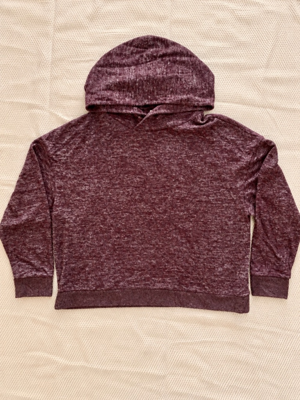Gap Softspun Crop Hoodie Vamp Red Heather XL